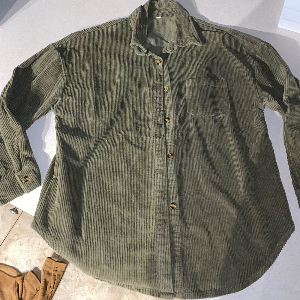 Corduroy flannel shirt